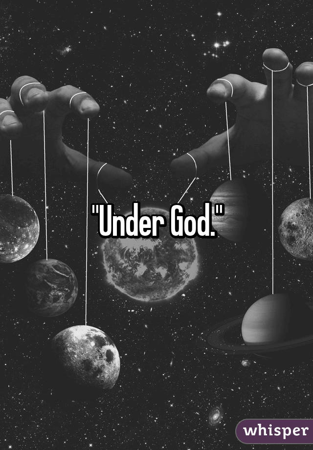 "Under God."