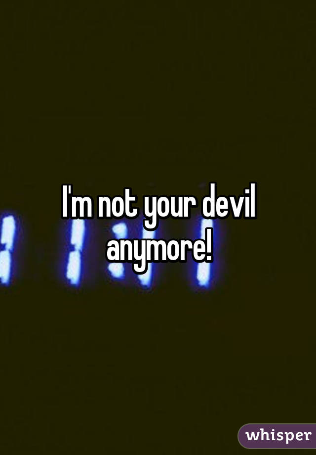 I Am Not The Devil Lyrics