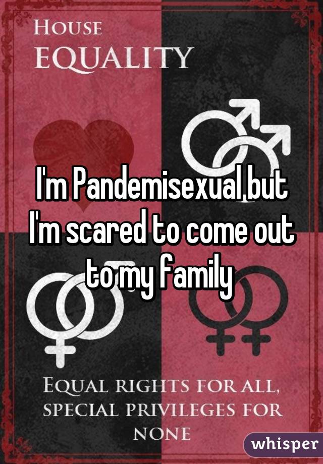 I'm Pandemisexual but I'm scared to come out to my family 