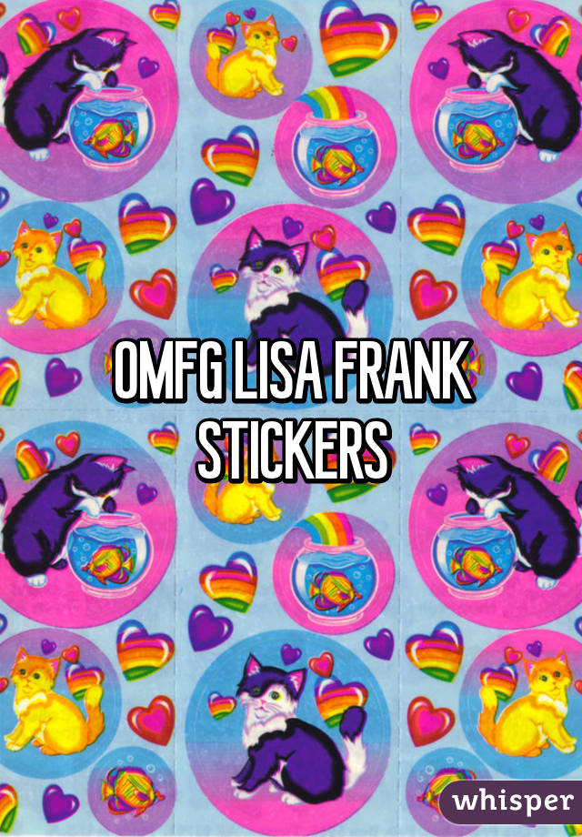 OMFG LISA FRANK STICKERS