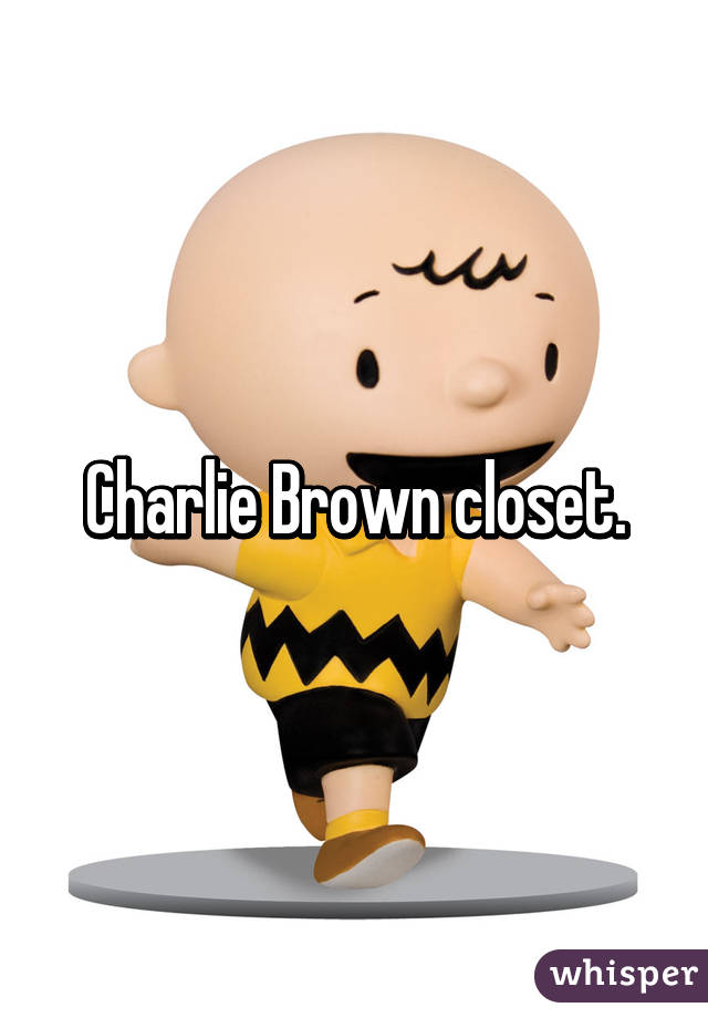 Charlie Brown closet.