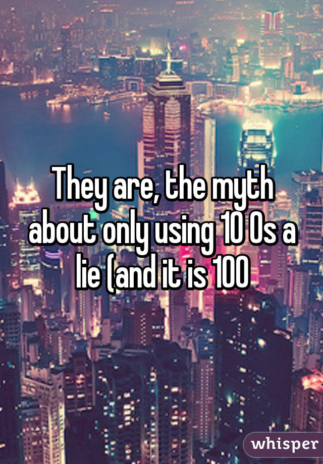 They are, the myth about only using 10% is a lie (and it is 100% not 1000%)