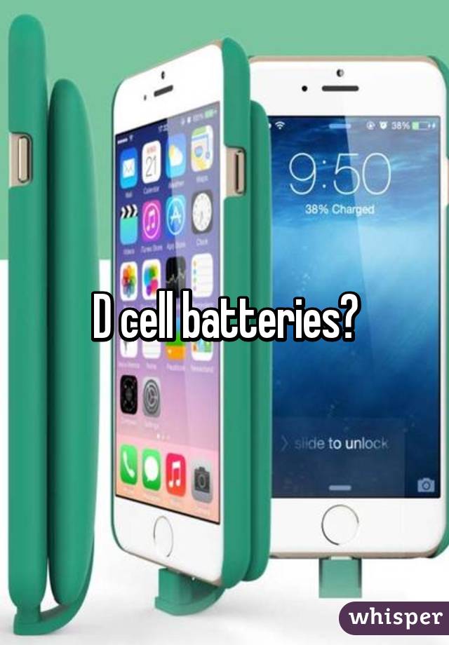 D cell batteries?