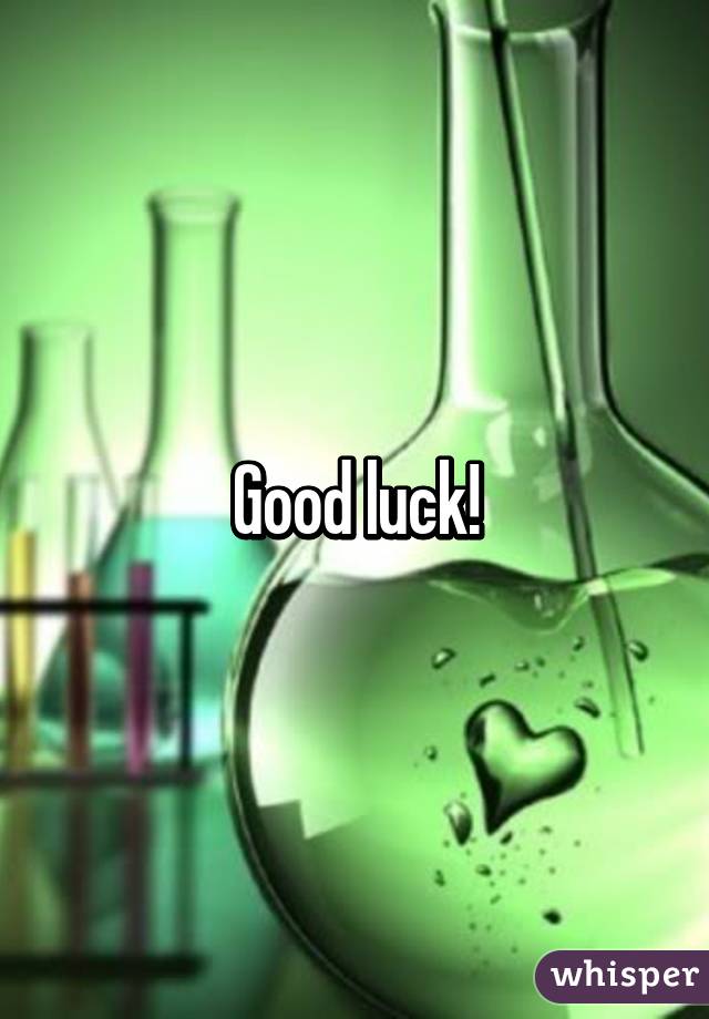 Good luck!