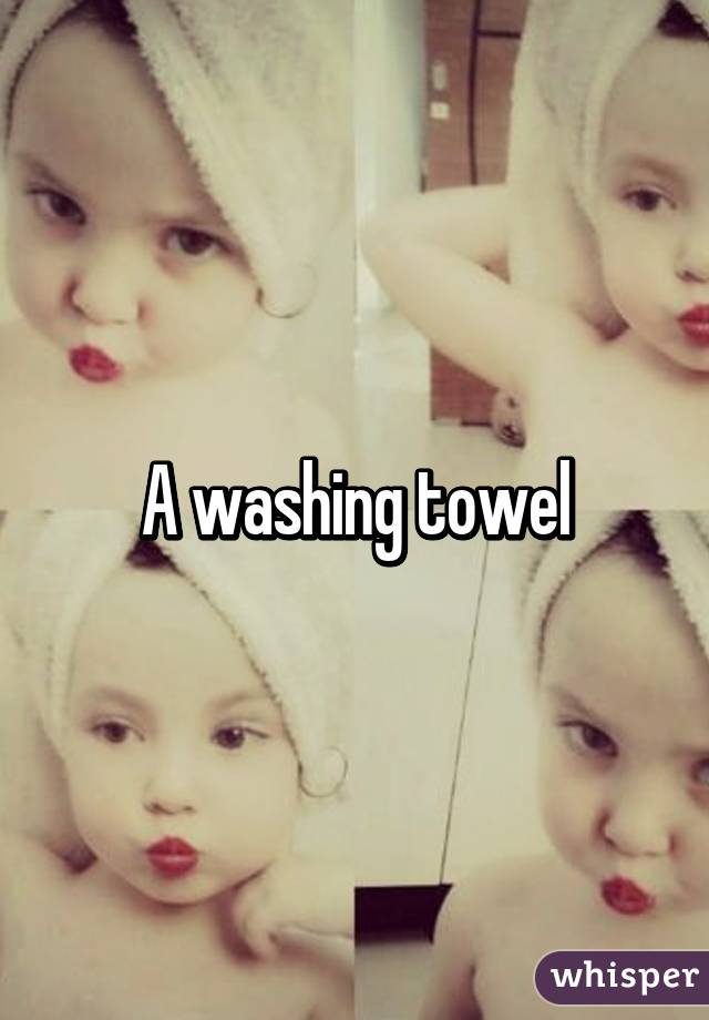 A washing towel