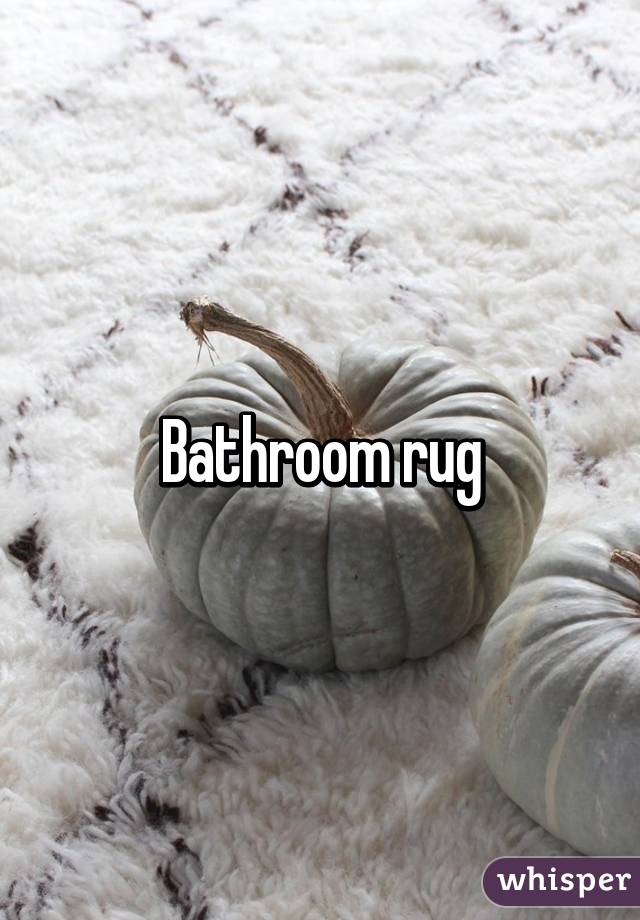 Bathroom rug