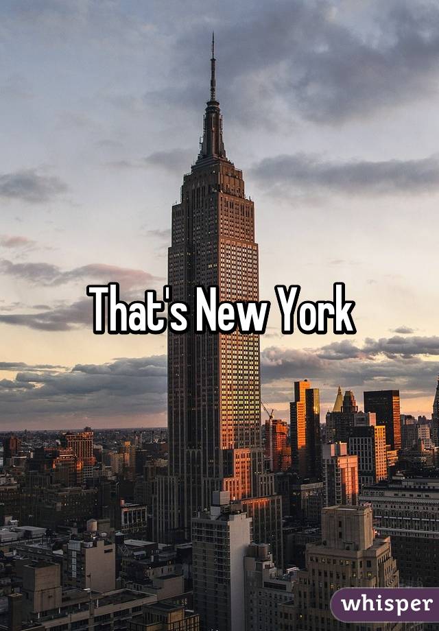 That's New York