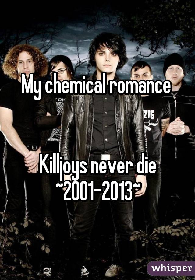 My chemical romance 


Killjoys never die
~2001-2013~