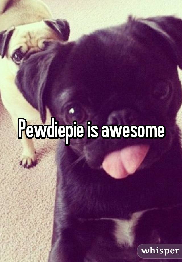 Pewdiepie is awesome