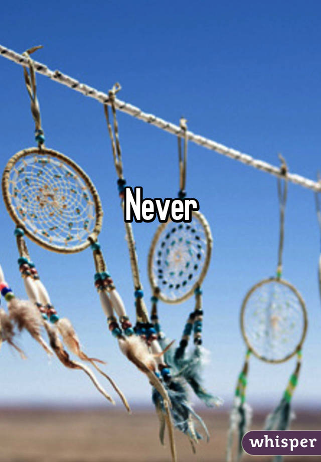 Never
