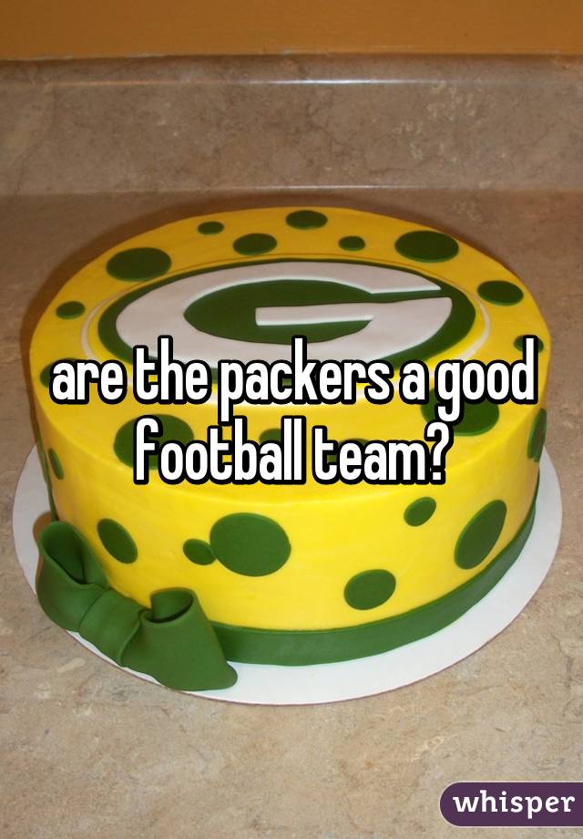 are the packers a good football team?