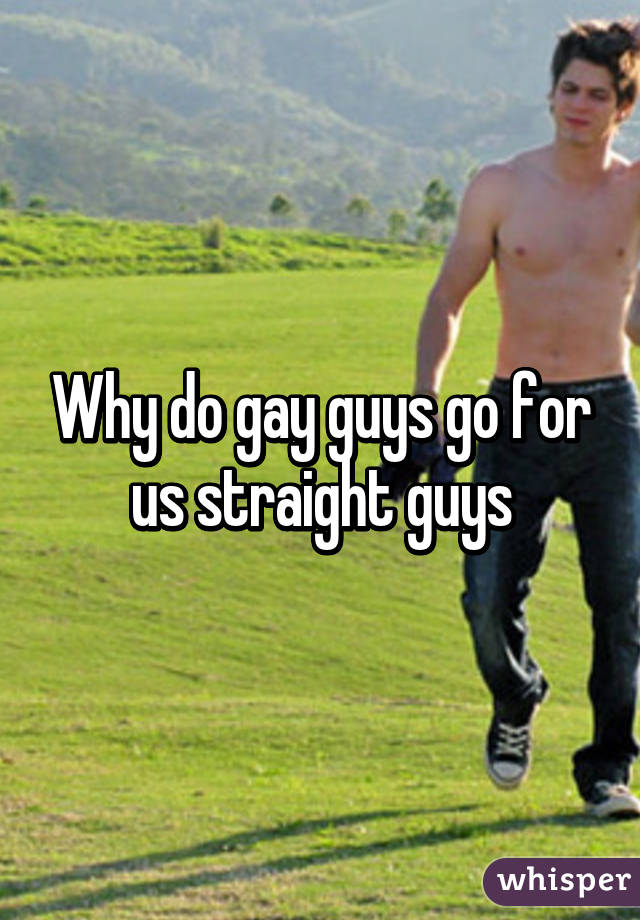 Why do gay guys go for us straight guys