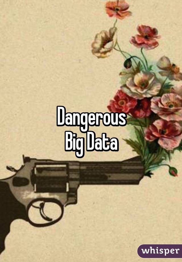 Dangerous
Big Data