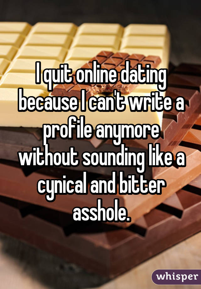 cynical online dating