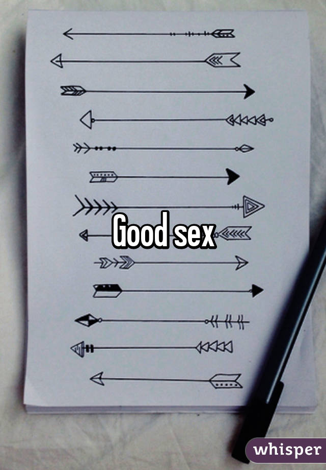 Good sex