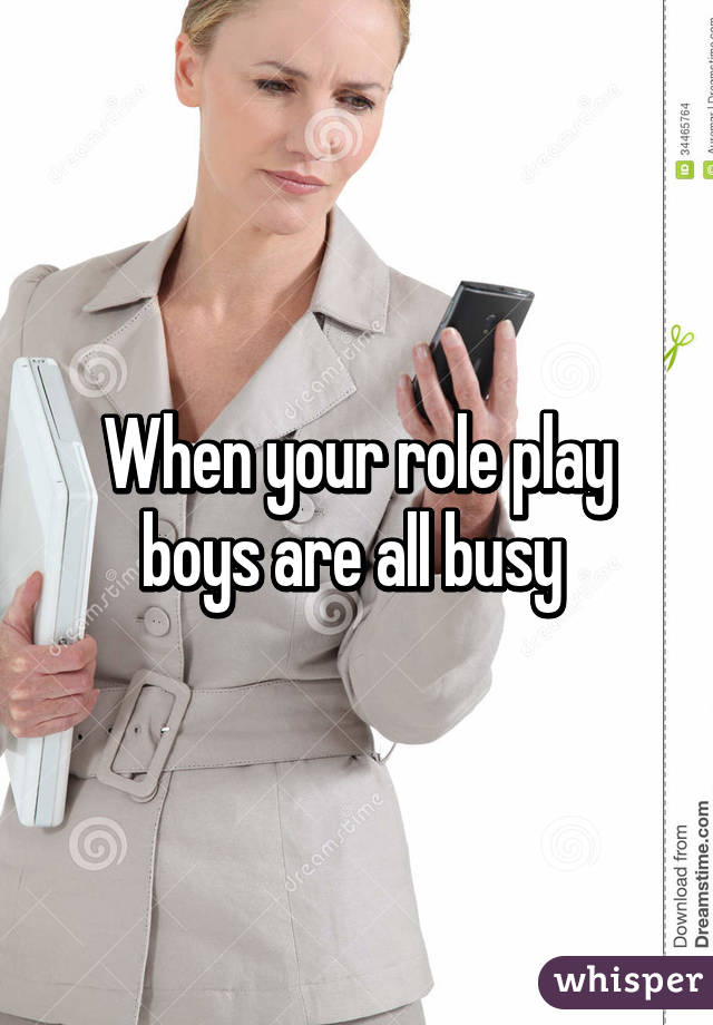 When your role play boys are all busy 