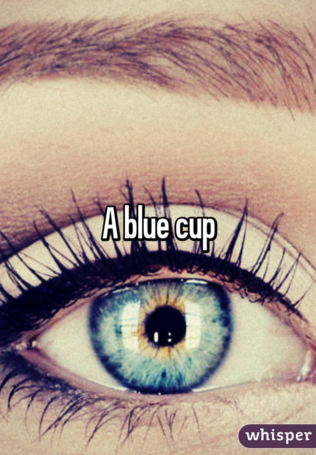 A blue cup