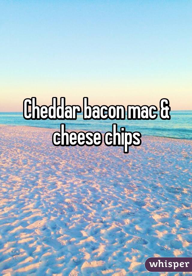 Cheddar bacon mac & cheese chips
