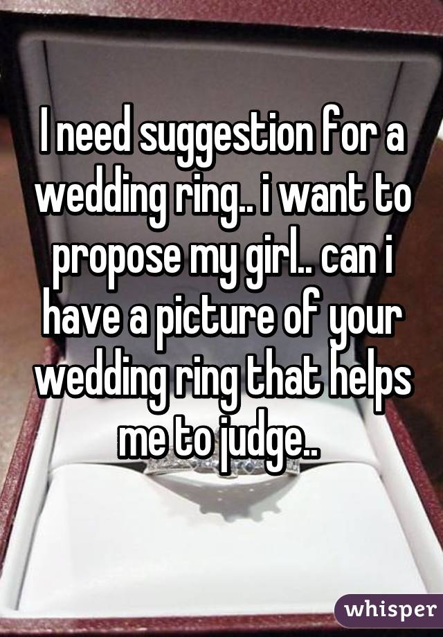 I need wedding rings