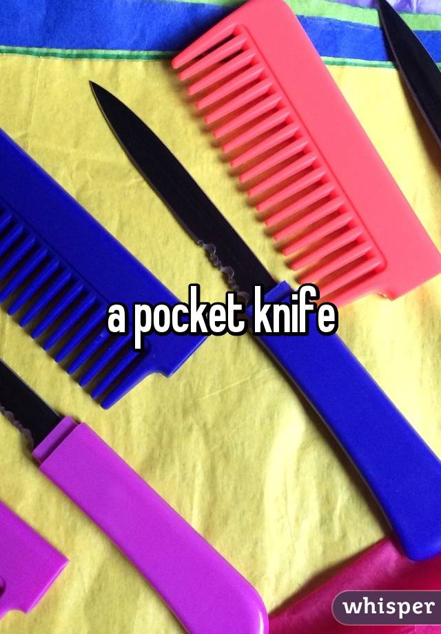 a pocket knife