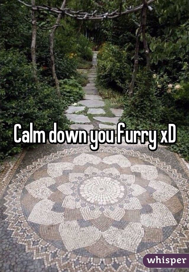 Calm down you furry xD