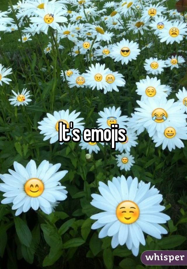 It's emojis 