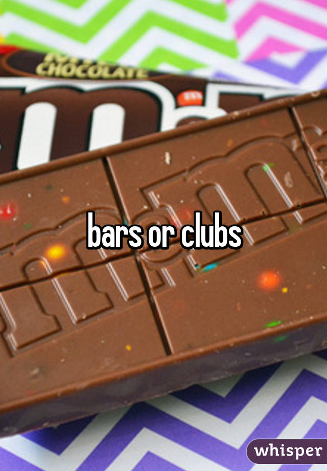 bars or clubs