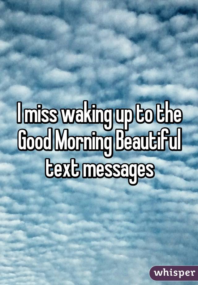 good morning beautiful text message