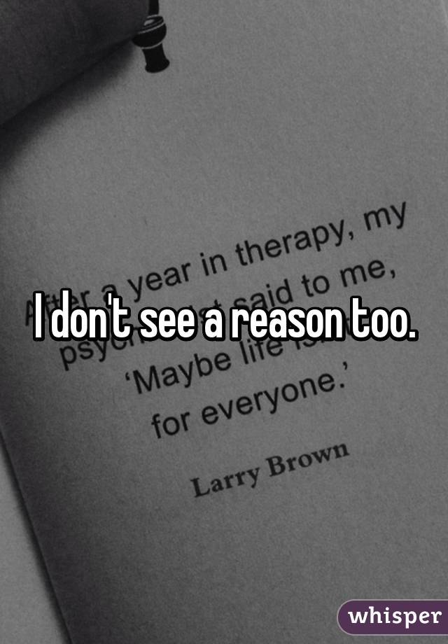 I don't see a reason too.