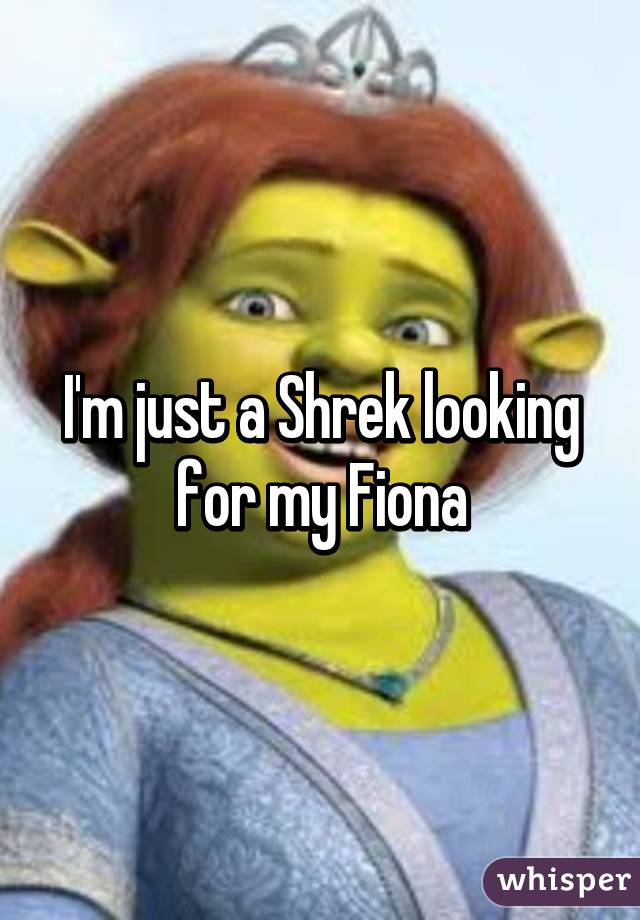 I'm just a Shrek looking for my Fiona