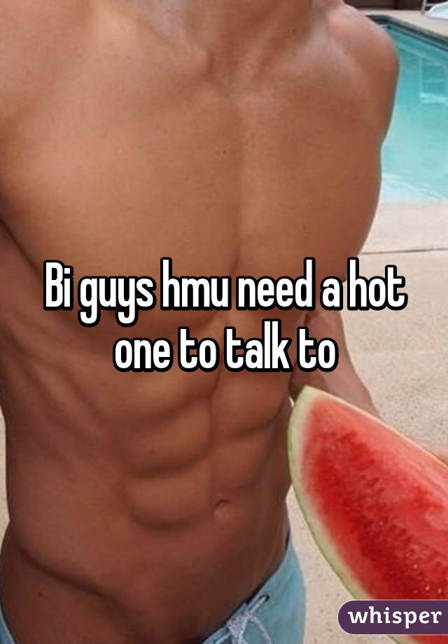 Bi guys hmu need a hot one to talk to