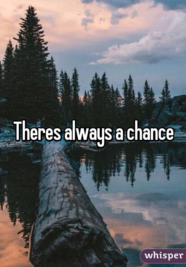 Theres always a chance