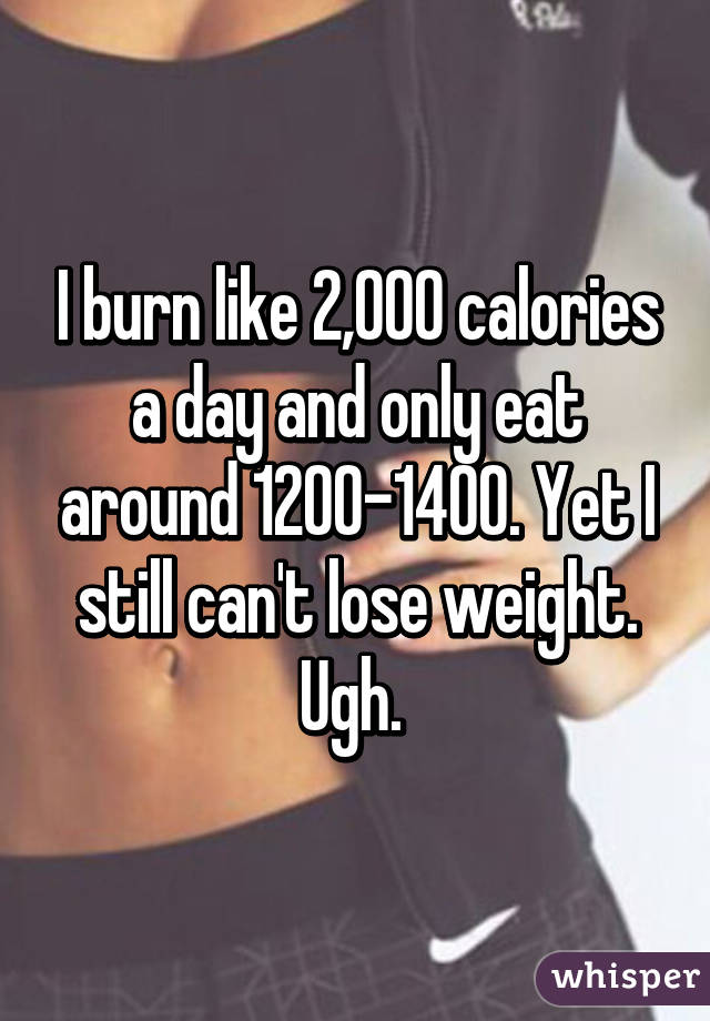 day a 2000 how burn calories burn like a eat 1200 2,000 calories day around I only and