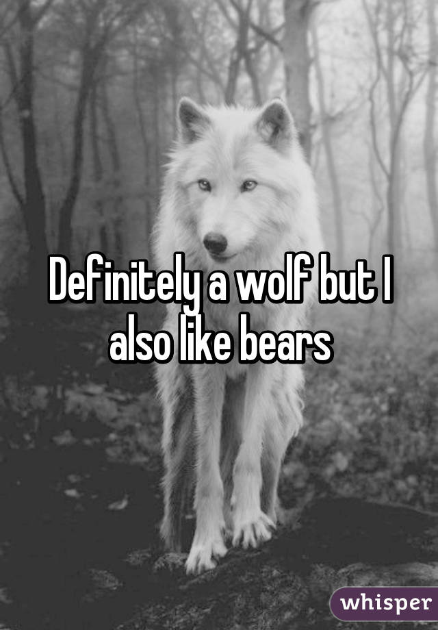 Definitely a wolf but I also like bears