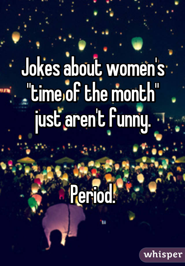 Jokes about women's 