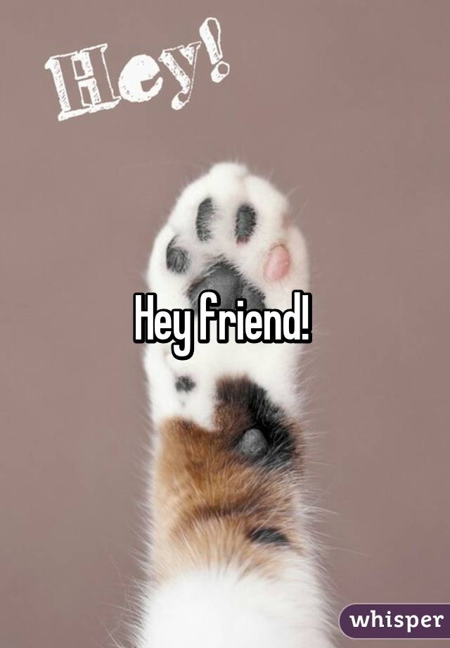 Hey friend! 
