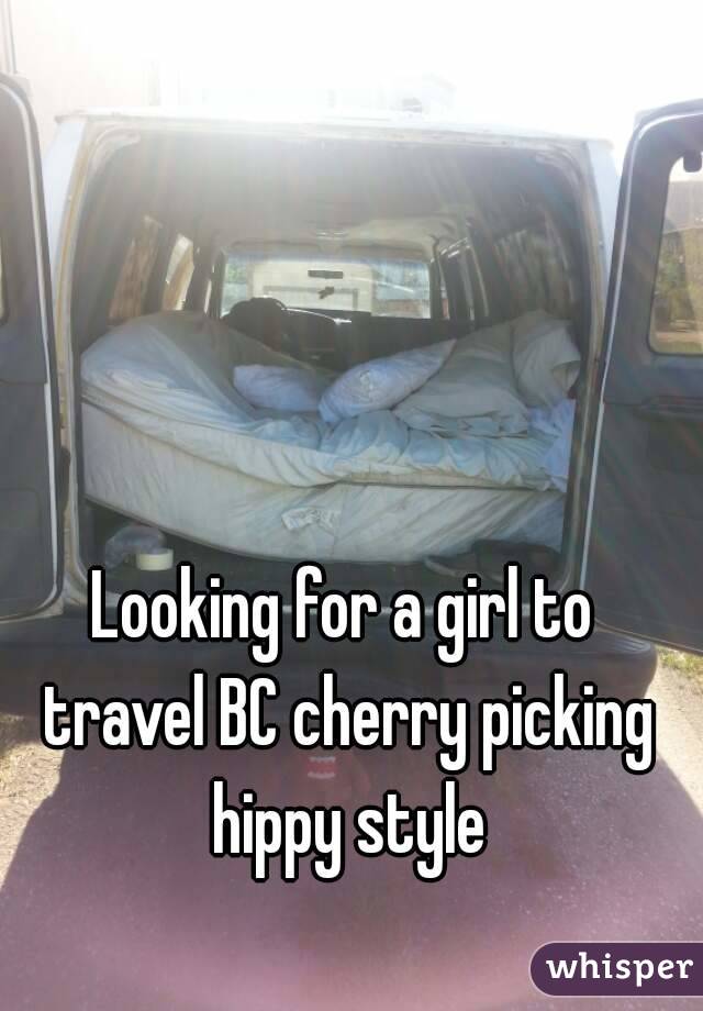 Looking for a girl to travel BC cherry picking hippy style