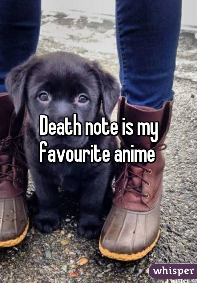 Death note is my favourite anime 