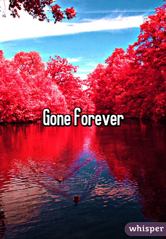 Gone forever