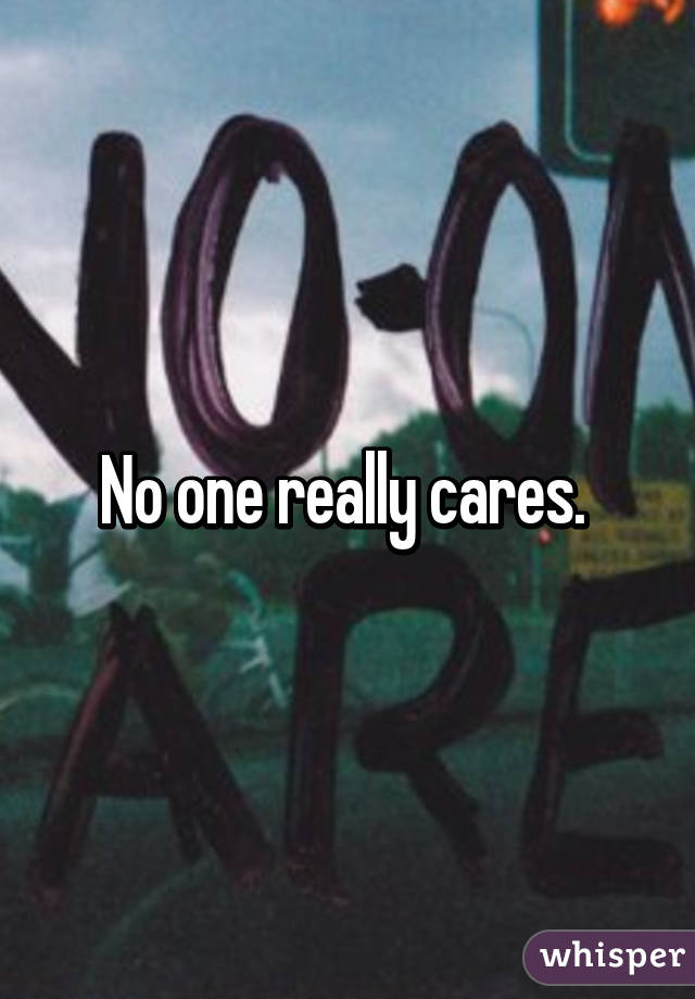 No one really cares. 