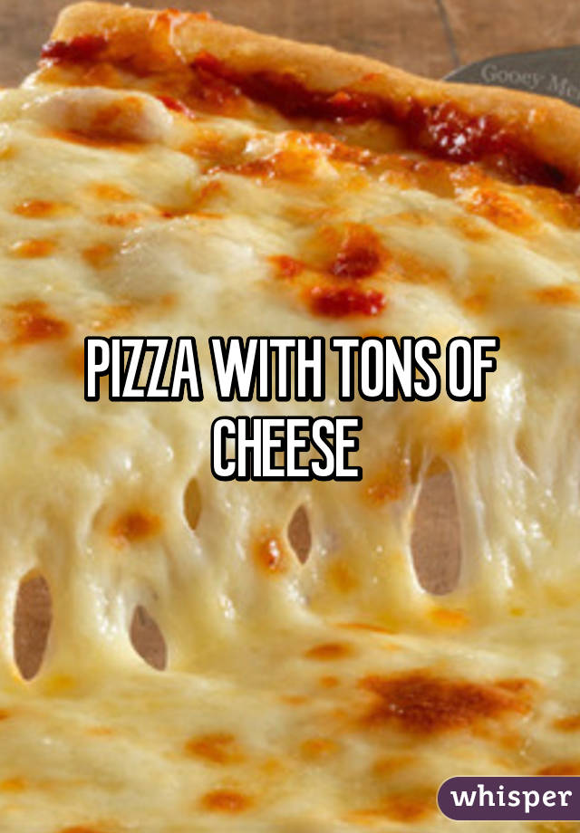 PIZZA WITH TONS OF CHEESE 