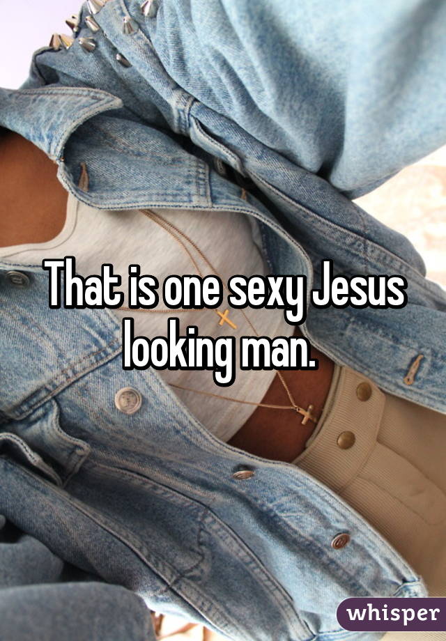 That is one sexy Jesus looking man. 