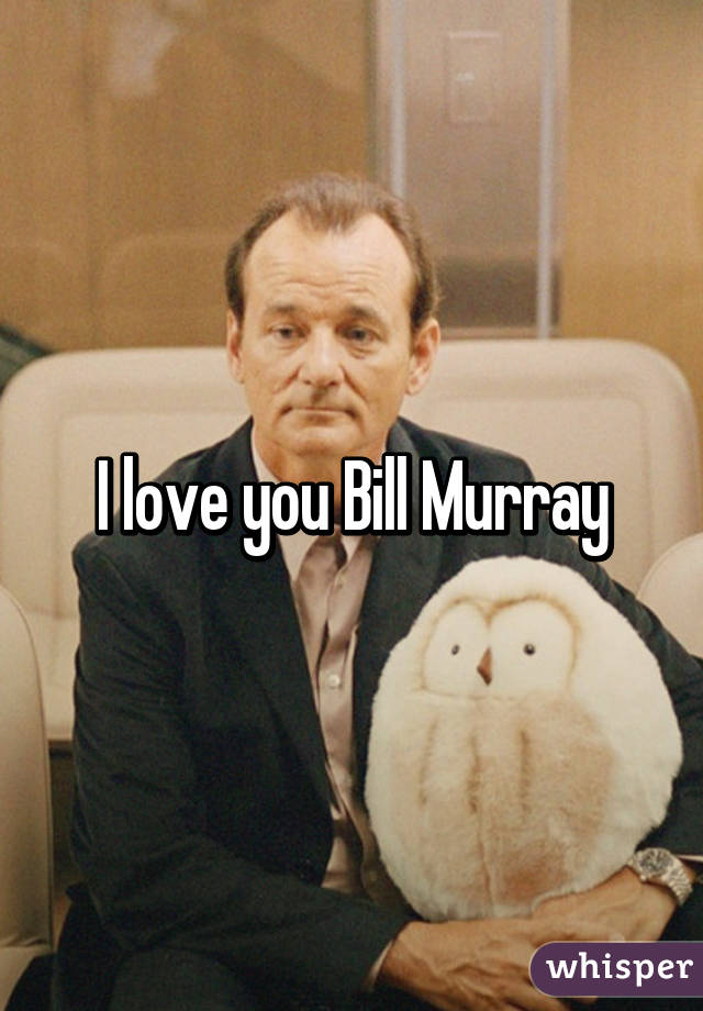 I love you Bill Murray