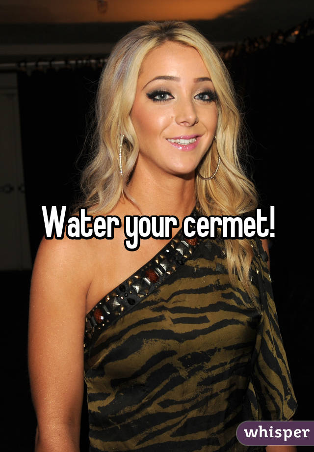 Water your cermet!