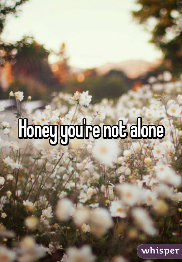 Honey you're not alone