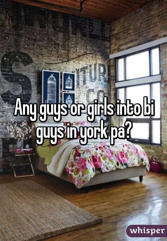 Any guys or girls into bi guys in york pa?