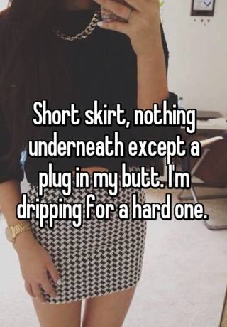 Short Skirt Nothing Under