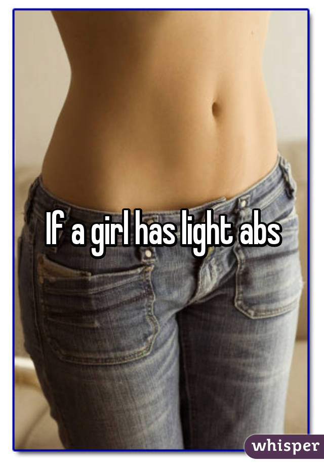 girls with light abs