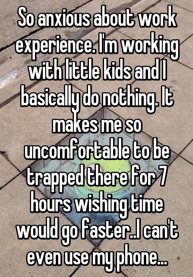 My Experience Working With Children