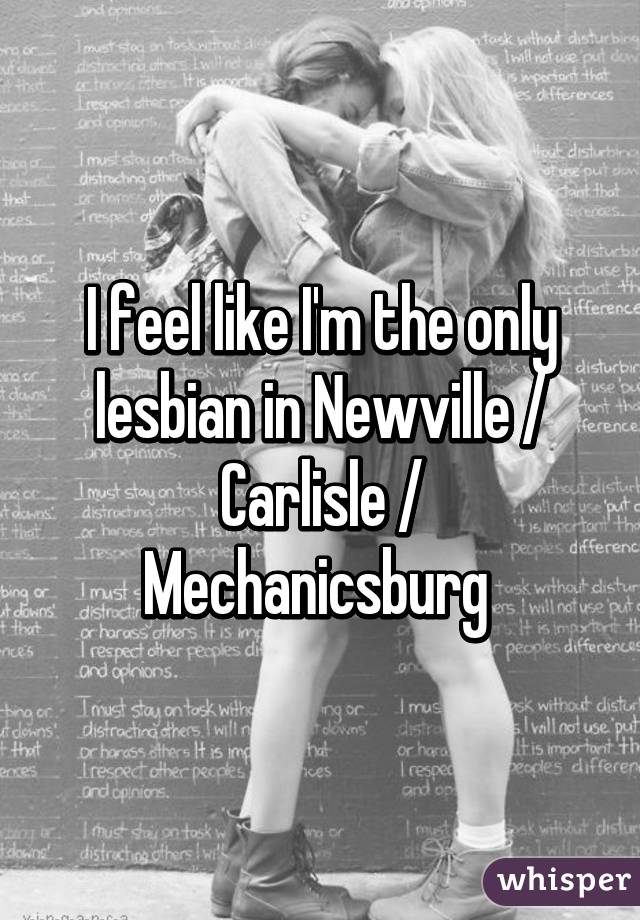 I feel like I'm the only lesbian in Newville / Carlisle / Mechanicsburg 